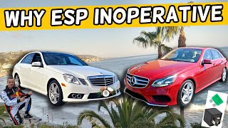 WHY ESP INOPERATIVE MERCEDES W212 E CLASS E350 E400 E250 E200 E220 E250 CDI BLUETEC [upl. by Ennasus]