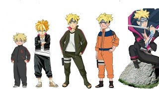 Naruto Characters Uzumaki Borutos Evolution [upl. by Clemmy]