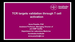 TCR targets validation through T cell activation [upl. by Ellesor]