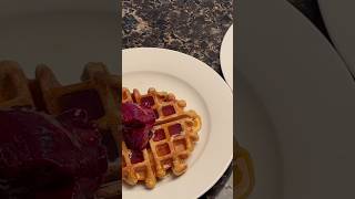 No Sugar  Quick amp Easy 3 Ingredient Waffles wholegrain sourdough waffle waffleslive recipes [upl. by Reddy]