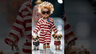 Chubby Baby on the Runway cutefashionbaby babycollection babywear flag [upl. by Grimaud]