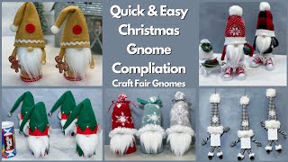 5 Christmas Gnomes You Can Make Super QuickCraft Fair Ideas [upl. by Restivo]