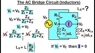 Electrical Engineering Ch 10 Alternating Voltages amp Phasors 63 of 82 AC Bridge Circuit Inductors [upl. by Shaylynn]