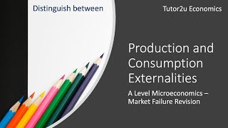 Production and Consumption Externalities I A Level and IB Economics [upl. by Photina]