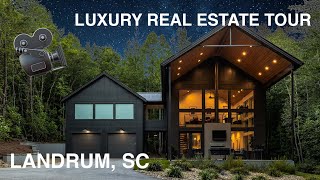 STUNNING HOME in the Woods  Landrum SC  Custom Home with HUGE Windows  Luxury Real Estate Video [upl. by Dorcia465]