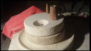 Hand Carved Stone Grain Mill [upl. by Paola]