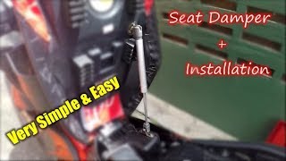 Seat Damper Installation Tutorial for Y15ZR [upl. by Elladine908]