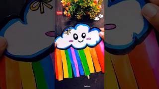 Easy kids paper craft🌈☁️😨shorts trending viralvideo funny story art craft diy comedy kids [upl. by Read843]