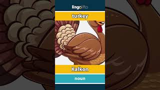 🇬🇧🇸🇪 turkey  Kalkon  vocabulary builder  learn English  låt oss lära oss engelska [upl. by Arima369]