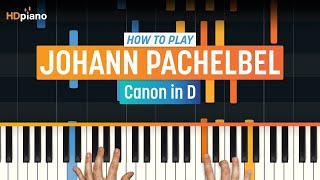 How to Play quotCanon in Dquot by Johann Pachelbel  HDpiano Part 1 Piano Tutorial [upl. by Annoled972]