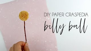 DIY How to make Paper Craspedia Billy Ball paper crafts paper flower [upl. by Croix760]