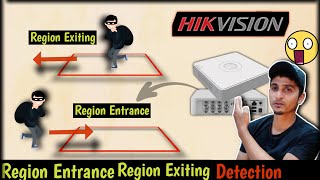 How to Set Region Entrance Detection Region Exiting Detection in Hikvision DVR [upl. by Ednutabab]