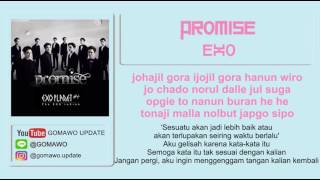 LIRIK EXO  PROMISE by GOMAWO LIRIK KOREA INDONESIA amp SONG PHOTO COVER [upl. by Neztnaj]