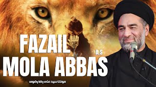 Fazail Mola Abbas AS  Maulana Syed Ali Raza Rizvi  4th Shaban  Wiladat Hazrat Abbas AS [upl. by Humbert]