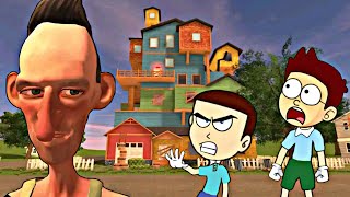 Hello Neighbor ka Chacha  Angry Neighbor Android Game  Shiva and Kanzo Gameplay [upl. by Ailito277]