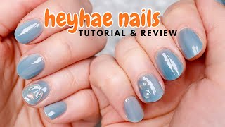 HeyHae SemiCured SunCured Gel Nail Strips Tutorial amp Review  KBEAUTYHOBBIT [upl. by Suertemed]