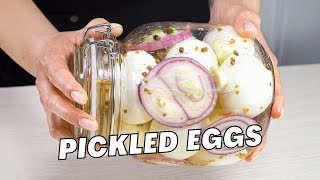 How to make PICKLED EGGS Easy Homemade PICKLED EGGS Recipe by Always Yummy [upl. by Akenahs545]