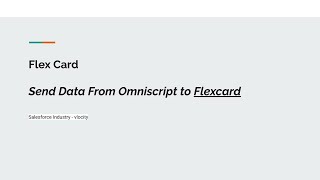 Pass Data from lwc OmniScript to an Embedded FlexCard of OmniScript Next step vlocity omnistudio [upl. by Keyte]