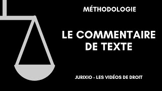 La méthode du commentaire de texte  Partie 1 [upl. by Gall609]