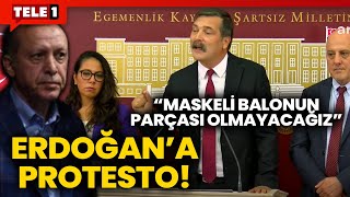 Erkan Baş Ahmet Şık Sera Kadıgilden Erdoğana Mecliste protesto [upl. by Mcconnell420]