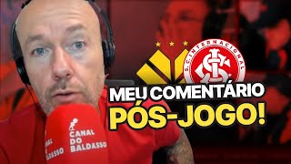 INTER FOI INSUFICIENTE  O COMENTÁRIO DE FABIANO BALDASSO APÓS CRICIÚMA 1 X 1 INTER [upl. by Caine]