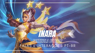 ❰Paladins Voice Lines❱ Inara Skin Sentinela Estelar  Falas e Interações Traduzidas PTBR [upl. by Zipporah]