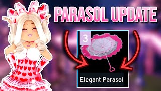 THE PARASOL GOT AN UPDATE Roblox Royale High [upl. by Veronica]