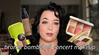 bronzey bombshell concert makeup for the tall irish man from the woods [upl. by Ahsienak]