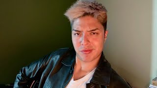 ASMR scratching my leather jacket  whispering [upl. by Attolrac488]