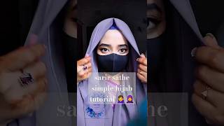 sarir sathe simple hijab tutorial  shorts shortvideo hijabstyle youtubeshorts short [upl. by Angy344]