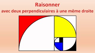 6️⃣ Raisonner avec deux perpendiculaires à une même droite [upl. by Jermaine]