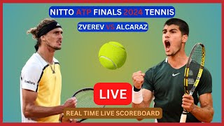 Alexander Zverev Vs Carlos Alcaraz LIVE Score UPDATE Today Tennis 2024 Nitto ATP Finals Nov 15 2024 [upl. by Turro163]