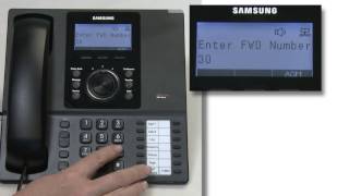 How To Use the Forward Follow Me Function on a Samsung Phone System [upl. by Ennovyhc]