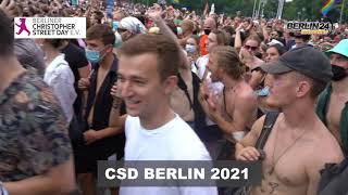 CSD BERLIN 2021  Die Parade im zusammenschnitt an der Siegessäule csd party leben [upl. by Scott321]