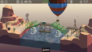 Poly Bridge  Level 2  15  Off and On  Desert Winds  Callejón Playthrough [upl. by Enaek]