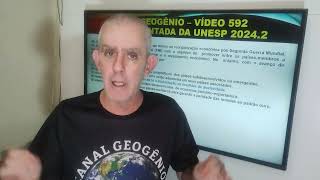 PROVA COMENTADA DA UNESP 20242 [upl. by Mashe404]