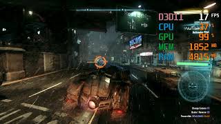 Radeon Vega 3 Graphics  AMD Athlon 200GE  Batman Arkham Knight FPS Test [upl. by Ahsenid]