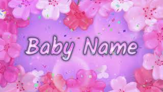 Baby Name Reveal Video [upl. by Aneehsor]