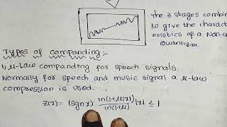 CompandingTypes of CompandingDigital communications [upl. by Aurel]