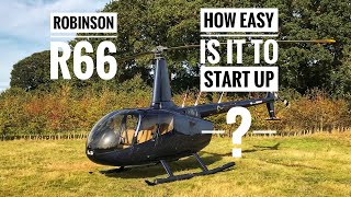 Robinson R66 Helicopter Start up [upl. by Airtemak]