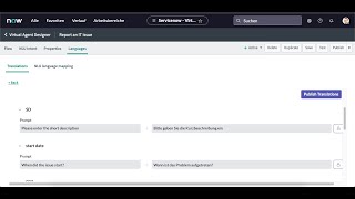 ServiceNow  Language Translations in Virtual Agent in 10 Minutes [upl. by Eniamrahc971]