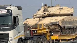 Israeli tanks move through the Sderot area  AFP [upl. by Jesh]