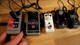 EHX Hot Tubes EHX Glove Mooer Hustle Drive as Boosters HD [upl. by Fonsie]