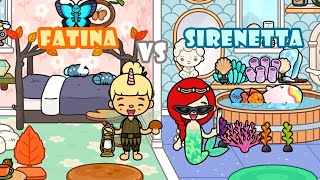 Sfida di arredamento su Toca Life World  🧚🏻‍♀️ Fatina Vs Sirenetta 🧜🏻‍♀️ [upl. by Avrom462]