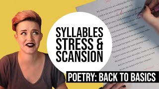 Scansion How to Identify Stressed and Unstressed Syllables [upl. by Hyacinth]