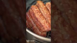 CHICHARRÓN PERFECTO EN AIR FRYER 🥓 shorts [upl. by Jarek329]