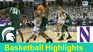 Michigan State vs Northwestern Basketball Game Highlights Jan 7 2024 [upl. by Enerol600]