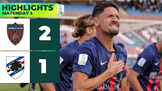 CosenzaSampdoria 21  HIGHLIGHTS Serie BKT  Al Marulla vincono i Lupi [upl. by Josselyn]