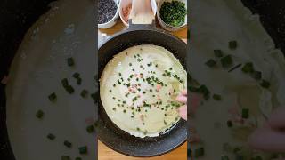 Quick Breakfast Egg Pancake 02🥞鸡蛋煎饼 Breakfast with Egg  Easy Recipe pancakes breakfast cooking [upl. by Ekusoyr]