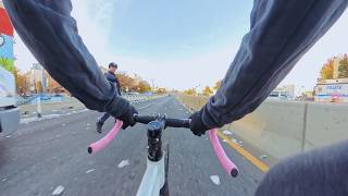 NYC Marathon 2024  Fixed Gear Cycling [upl. by Harraf]